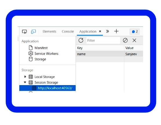 Verify saved data in angular session storage